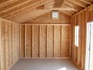 10x18 Cottage Style Storage Shed Interior